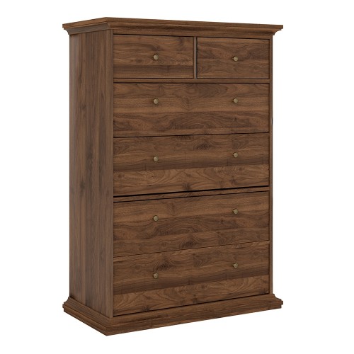 *Paris Chest of 6 Drawers in Walnut