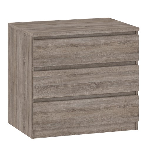 *Naia Chest of 3 Drawers in Truffle Oak