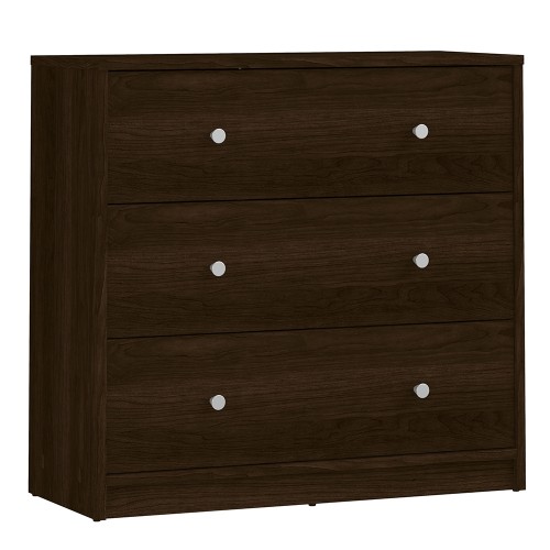 May Chest of 3 Drawers in Dark Walnut