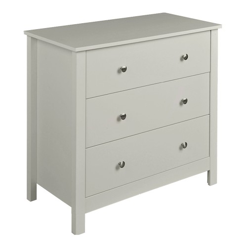 Florence 3 drawer chest in Soft Grey