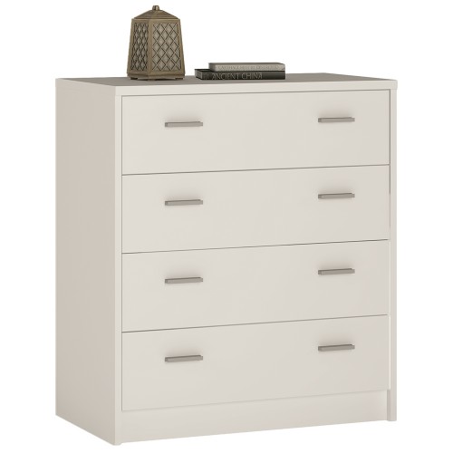 4 You 4 Drawer Chest in Pearl White