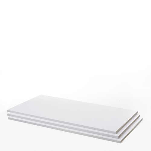 Verona Set of 3 Shelves - Wide (for 180cm wardrobe) in White