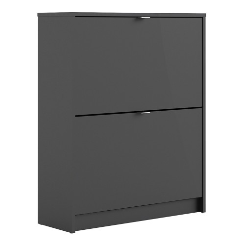 Shoes Shoe cabinet w. 2 tilting doors and 2 layers