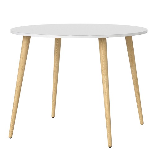 Oslo Dining Table - Small (100cm) in White and Oak