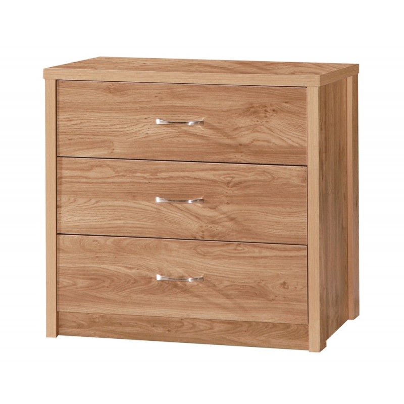 Holland Oak 3 Drawer Chest Chest of Drawers