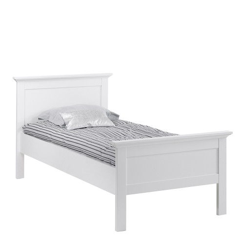 Paris Single Bed (90 x 200) in White