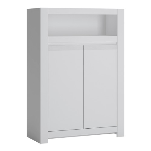 Novi 2 Door Cabinet in Alpine White