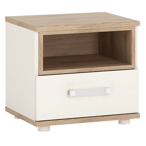 4KIDS 1 drawer bedside cabinet with opalino handles