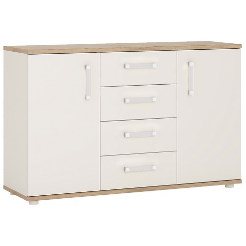 4KIDS 2 door 4 drawer sideboard with opalino handles