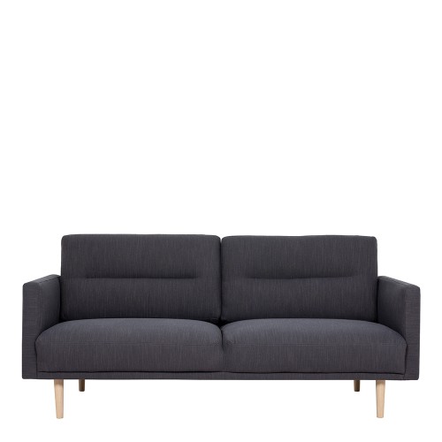 Larvik 2.5 Seater Sofa - Antracit, Oak Legs